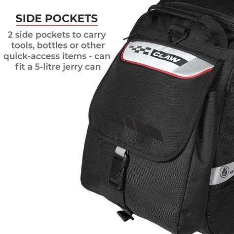 Viaterra Claw 100% Waterproof Tailbag for Bikes-72L - Black – SapMotors