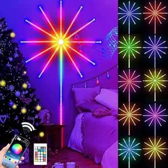 Buy RavSo Smart RGB Firework LED Strip Lights with Launch Burst Effect ...