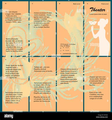 Theater Program Template 的图像结果