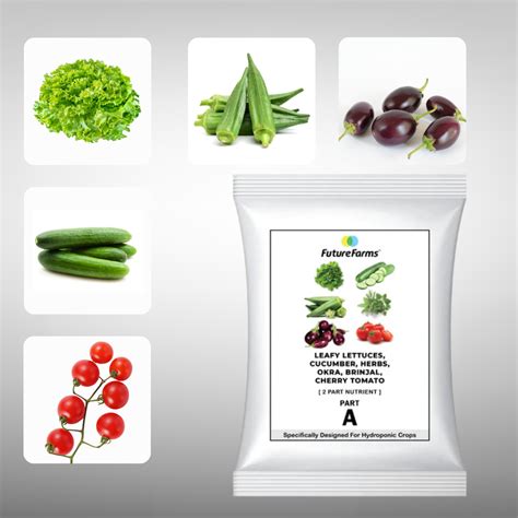 Future Farms Hydroponic Nutrients Powder for Leafy Lettuces, Herbs ...