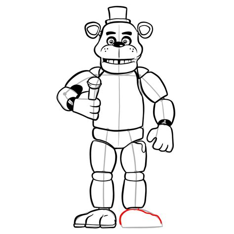 Freddy Fazbear Easy Drawing
