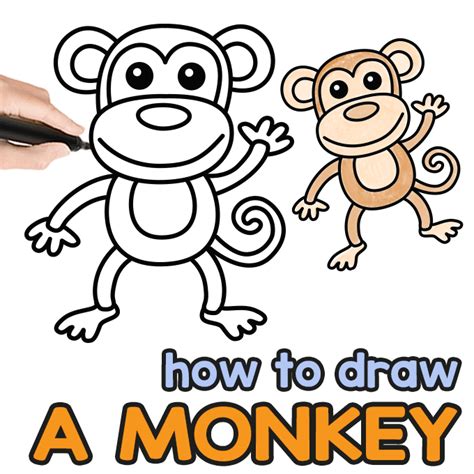 Image result for How to Draw a Simple Monkey
