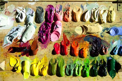 Oil Paint Palette Colors