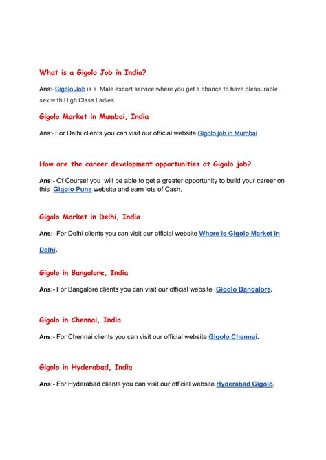 PPT - Interesting Facts about Gigolo Job in Hyderabad PowerPoint ...