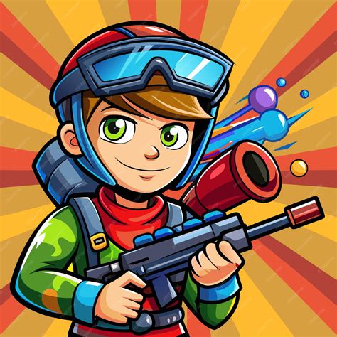 Funny Cow Boy avec un fusil de chasse Vector de dessin animé Image Cute ...