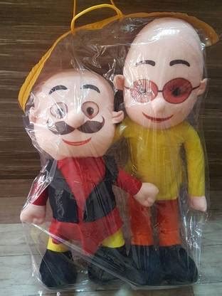 Pearl World ids Motu Patlu Soft Toy (Multicolour, Height-38 cm) - 30 cm ...