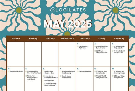 Your Blogilates May 2025 Workout Calendar!! - Let's Share What We Know