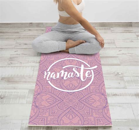 namaste yoga custom rug - TenStickers