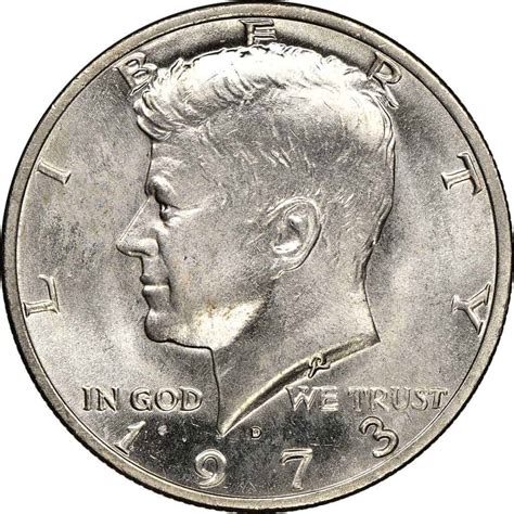 1973 Kennedy Half Dollar Value (Price Chart, Error List, History ...