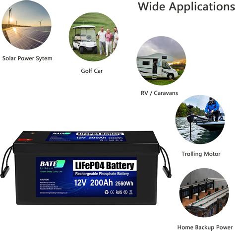 Buy 12V 200 AH Lifepo4 Battery Lithium Deep Cycle Rechargeable ...