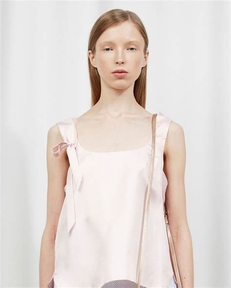 Lamballe - metallic nude crossbody handbag (genuine leather ...