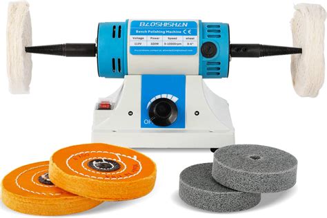 YaeKoo - Lijadora pulidora de piel de 350 W, 0-8000 rpm, máquina ...