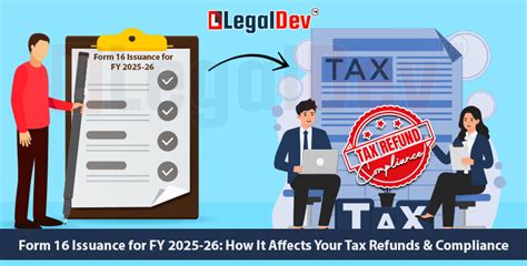 Form 16 Issuance for FY 2025-26: How It Affects Your Tax Refunds ...