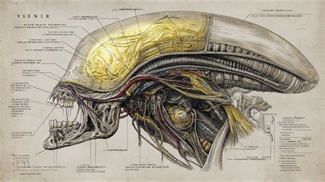 Alien Xenomorph Anatomy 的图像结果