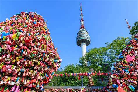Namsan Park And N Seoul Tower - Namsan Park And N Seoul Tower At Night 20A