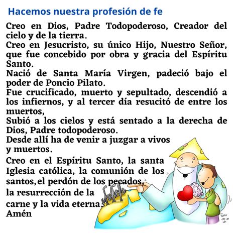 8. Oración del credo | Oracion del credo, El credo catolico, Libro de ...