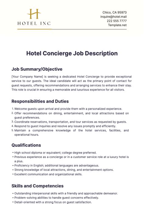 Concierge Jobs