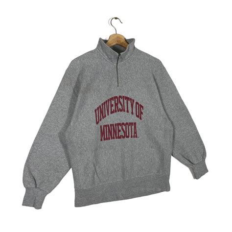 Vintage University Of Minnesota Half Zip Sweatshirt S Größe Grau - Etsy.de