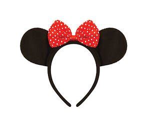 Buy Balloonistics Minnie Mouse Ears with Bow Head Band for Disney Dress ...
