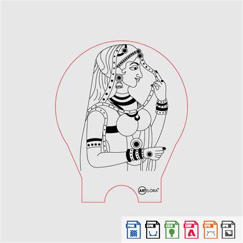Laser Engraving Rani (Queen) – ArtElora