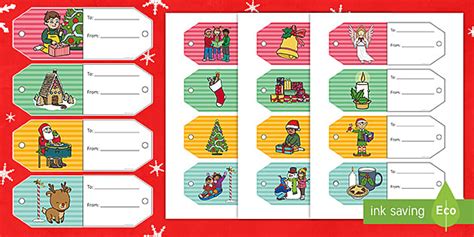 Printable Christmas Labels - Gift Tags for Presents