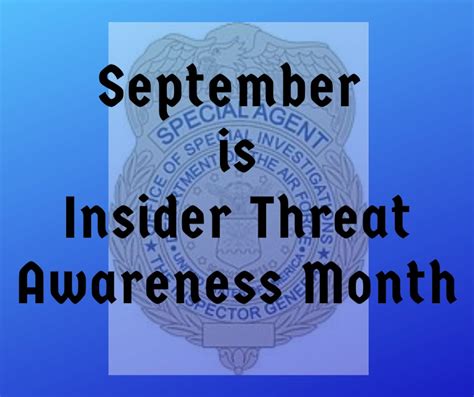 Insider Threat defense starts with awareness > Office of Special Investigations > Display