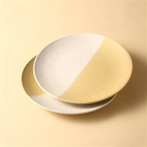 Teramo Yellow Quarter Plate set of 2 – Wonderchef India