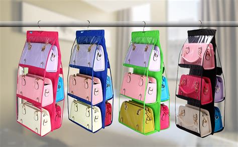 Coolkart Hanging Handbag Organizer Dust-Proof Storage Holder Bag ...