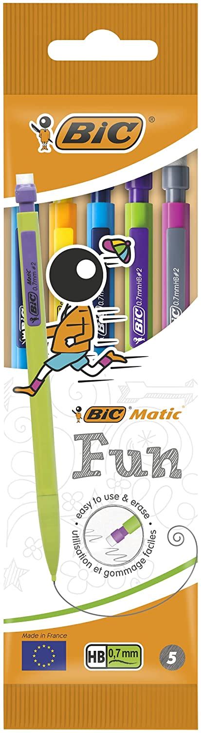 BIC Matic Mechanical Pencil (Yellow) : Amazon.in: Home & Kitchen