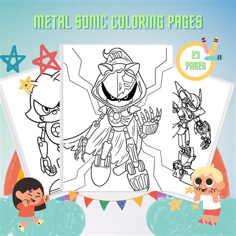 23 desenhos Metal Sonic para colorir - imprimíveis grátis para crianças