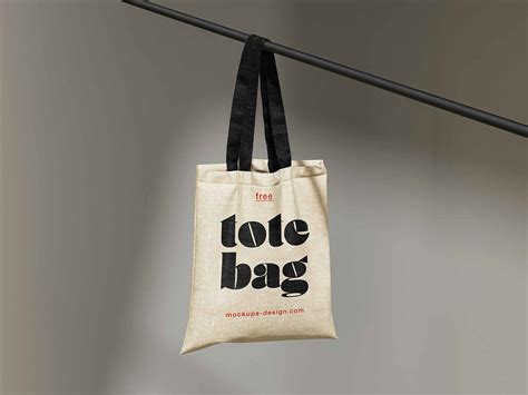 Free Tote Canvas Bag Mockup (PSD)