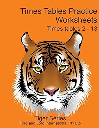 Buy Times Table Practice Worksheets (Tiger) Book Online at Low Prices ...