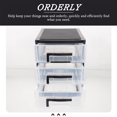 Three-layer Storage Drawers Plastic Dresser Drawer... – Grandado
