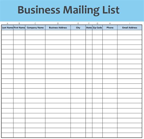 Image result for Mailing List Database