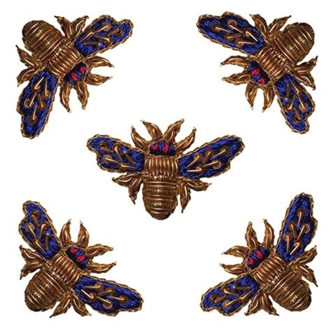 11pcs, 4x3cm Bee Shaped Embroidery Neck Sew On Applique Patches ...