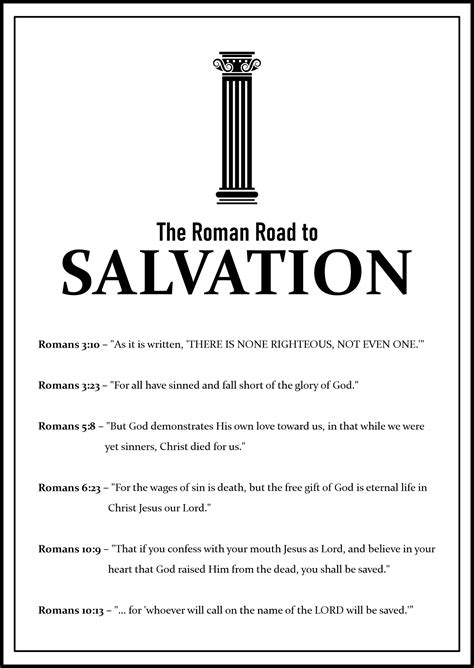 Printable Romans Road To Salvation