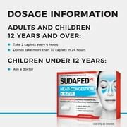 Buy Sudafed PE Head Congestion + Mucus Non-Drowsy Relief Tablets, 24 ct ...