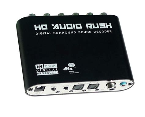 Microware 5.1 Rush Digital Sound Decoder Converter Optical SPDIF ...