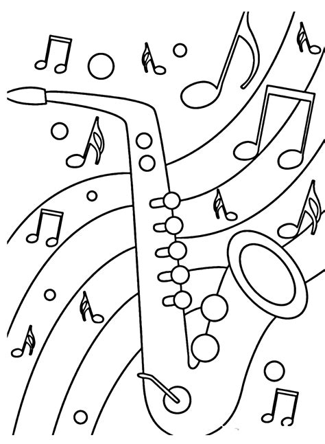 Music Notes Coloring Pages - Coloring Pages For Kids And Adults