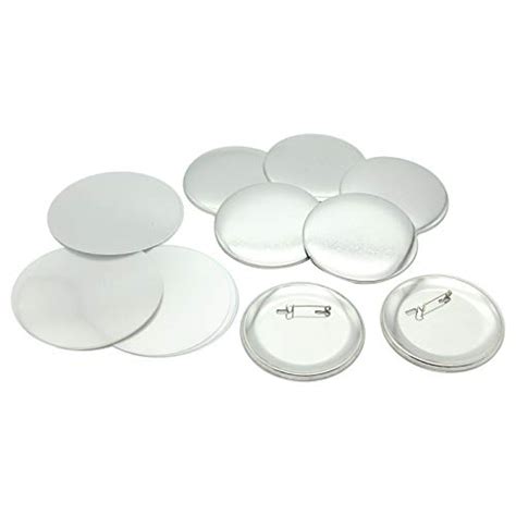 ChiButtons 75mm Metal Pin Badge Round (200Sets) Metric System : Amazon ...