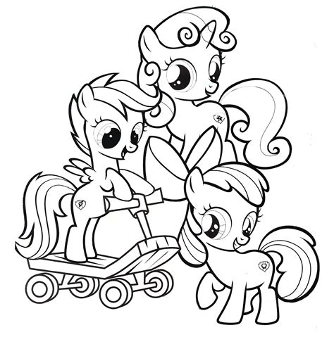 Printable My Little Pony Coloring Sheets - Printable Word Searches
