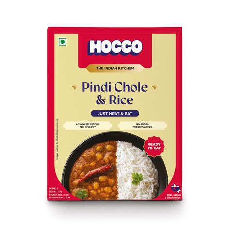 HOCCO Combo Ready To Eat Pindi Chole & Rice | Just Heat & Eat | Pure ...