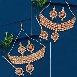 SILVER SHINE Alloy Gold-plated Gold Jewellery Set Price in India - Buy ...