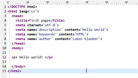 Image result for HTML First Code