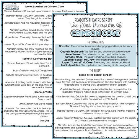 Reader’s Theatre Script: The Lost Treasure of Crimson Cove – Top Teacher