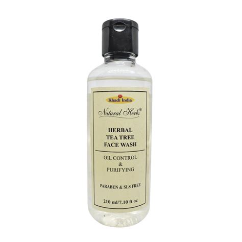 Herbal Tea Tree Face Wash (Round Bottle) – Khadi Natural Herbs