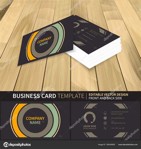 Business Card Template Front and Back 的图像结果
