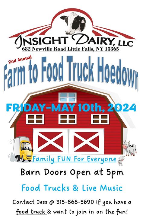 Farm to Food Truck Hoedown, 682 Newville Road, Little Falls, NY, 10 May ...