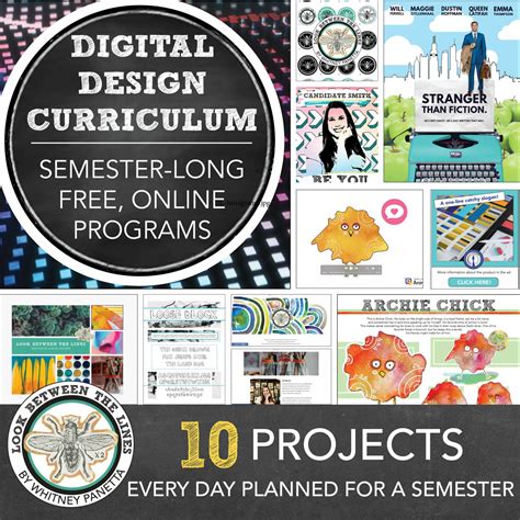 Middle High School Semester Graphic Design Curriculum