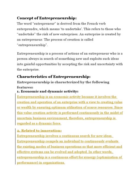 Concept of Entrepreneurship 的图像结果